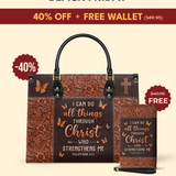 Believe - Philippians 4:13 Leather Handbag Deal