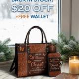 Believe - Philippians 4:13 Leather Handbag Deal