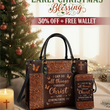 Believe - Philippians 4:13 Leather Handbag Deal