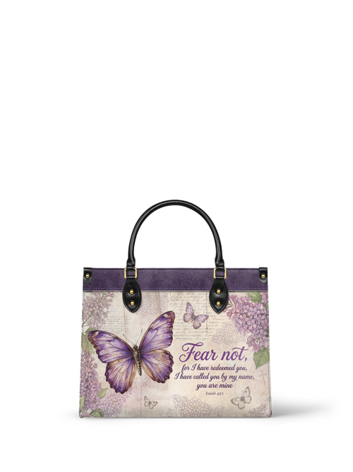 Beloved - Isaiah 43:1 Deluxe Leather Handbag Pre-order