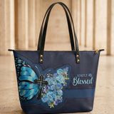 Blessed Leather Tote Bag