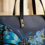 Blessed Leather Tote Bag