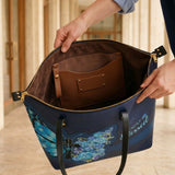 Blessed Leather Tote Bag