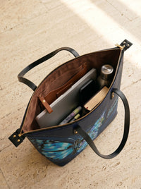 Blessed Leather Tote Bag