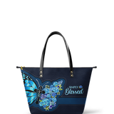 Blessed Leather Tote Bag