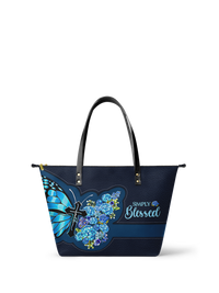 Blessed Leather Tote Bag