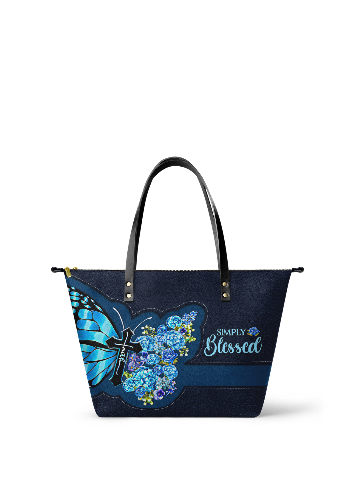 Blessed Leather Tote Bag