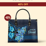 "Blessed" Leather Handbag