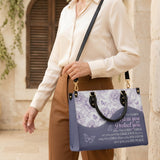 May The Lord Bless You And Protect You Leather Handbag