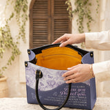 May The Lord Bless You And Protect You Leather Handbag