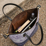 May The Lord Bless You And Protect You Leather Tote Bag