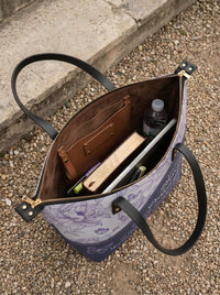 May The Lord Bless You And Protect You Leather Tote Bag