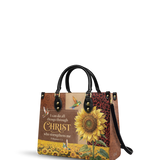 Dawn - Philippians 4:13 Deluxe Leather Handbag Pre-order