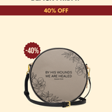 "Complete" - Isaiah 53:5 Circle Crossbody Bag