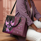 Courage - Joshua 1:9 Leather Handbag