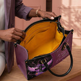 Courage - Joshua 1:9 Leather Handbag
