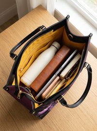 Courage - Joshua 1:9 Leather Handbag