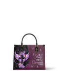 Courage - Joshua 1:9 Leather Handbag