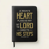 Guided - Proverbs 16:9 Leather Prayer Journal
