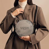 "Complete" - Isaiah 53:5 Circle Crossbody Bag