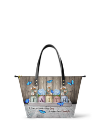 Faith Leather Tote Bag