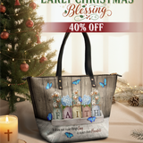 "Faith" Leather Tote Bag
