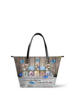 Faith Leather Tote Bag