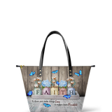 "Faith" Leather Tote Bag