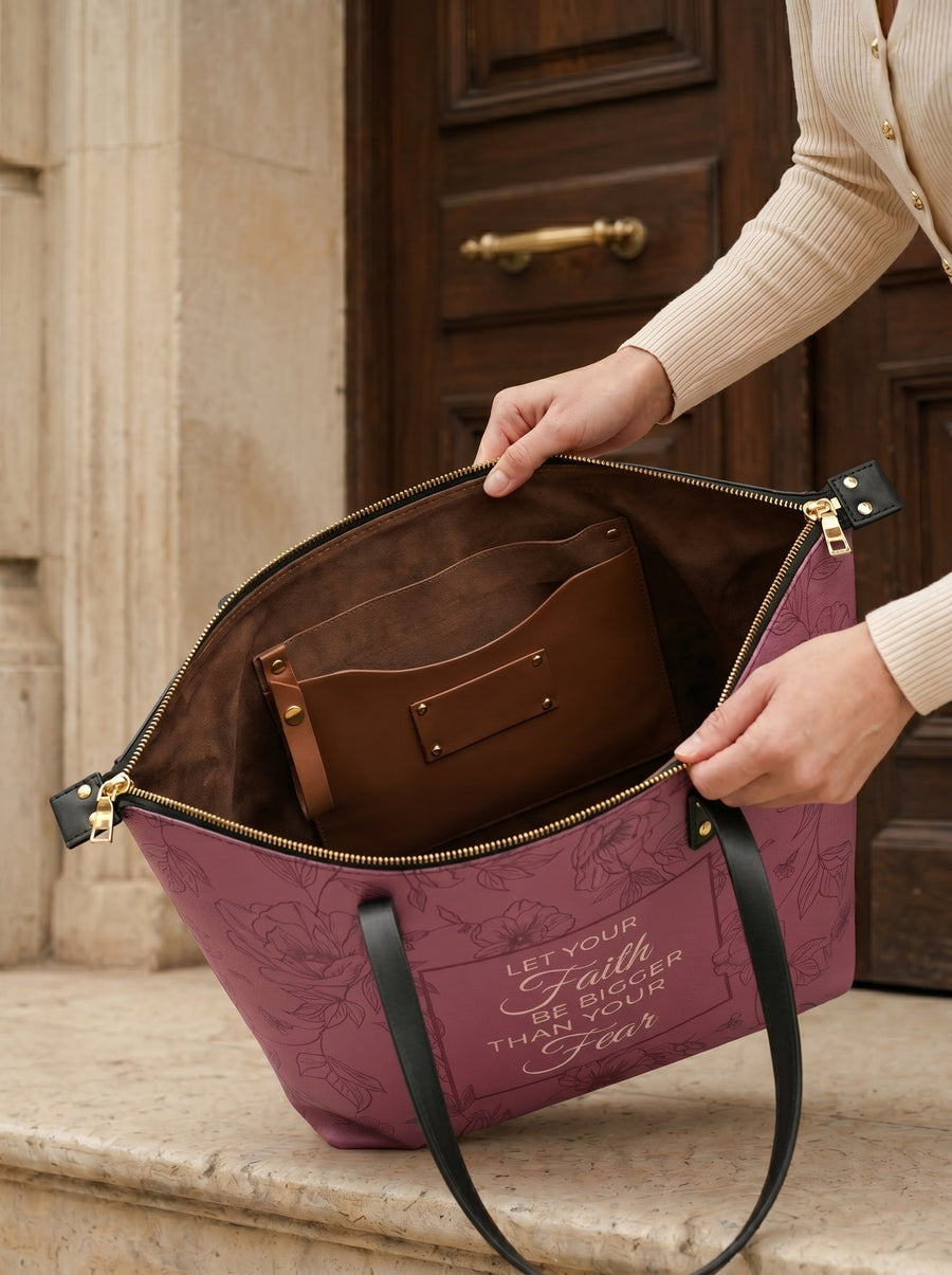 Flourish Leather Tote Bag