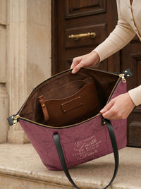 Flourish Leather Tote Bag