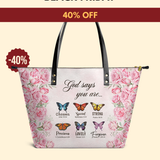 "Flutter" Leather Tote Bag