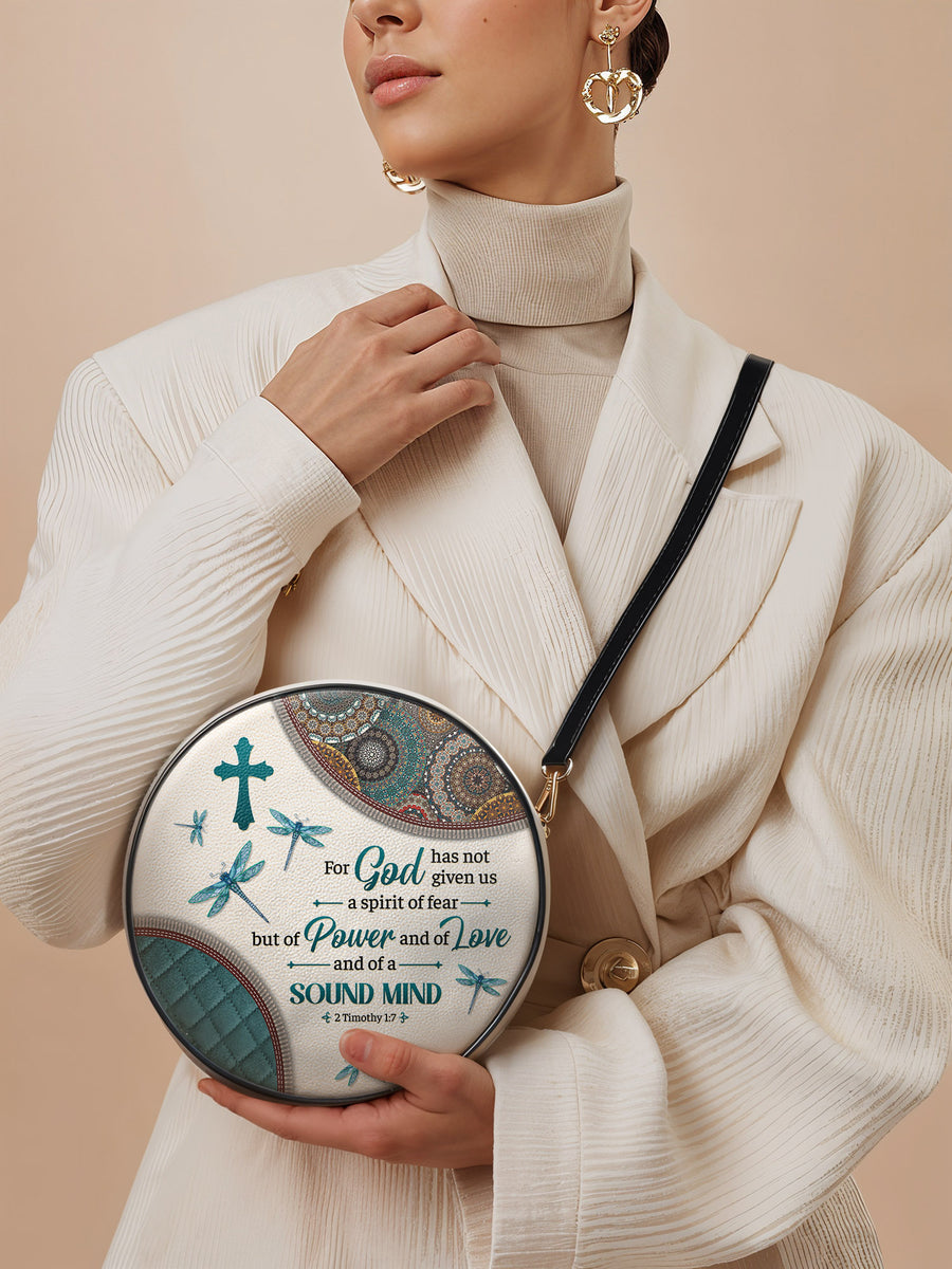 Poise - 2 Timothy 1:7 Circle Crossbody Bag