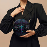 "Unshaken" - Psalm 46:5 Circle Crossbody Bag