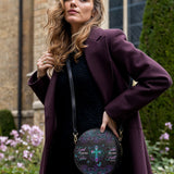 "Unshaken" - Psalm 46:5 Circle Crossbody Bag