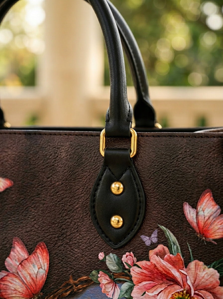 God Grant Me The Serenity Leather Handbag