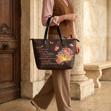 God Grant Me The Serenity Leather Tote Bag
