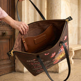God Grant Me The Serenity Leather Tote Bag