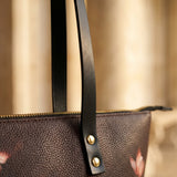 God Grant Me The Serenity Leather Tote Bag