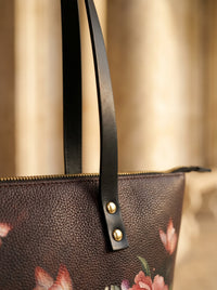 God Grant Me The Serenity Leather Tote Bag