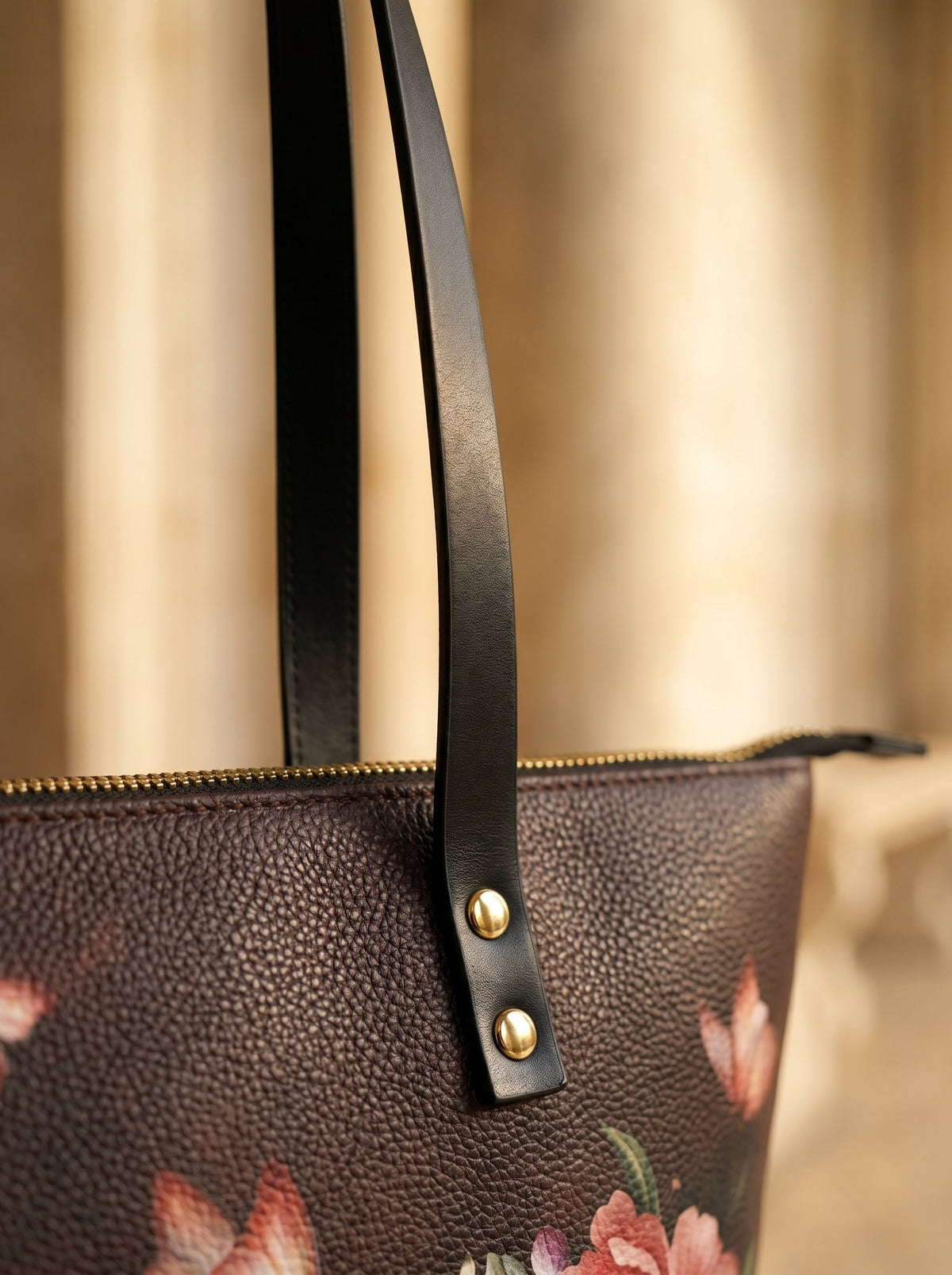 God Grant Me The Serenity Leather Tote Bag