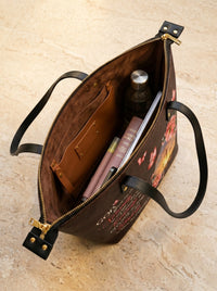 God Grant Me The Serenity Leather Tote Bag