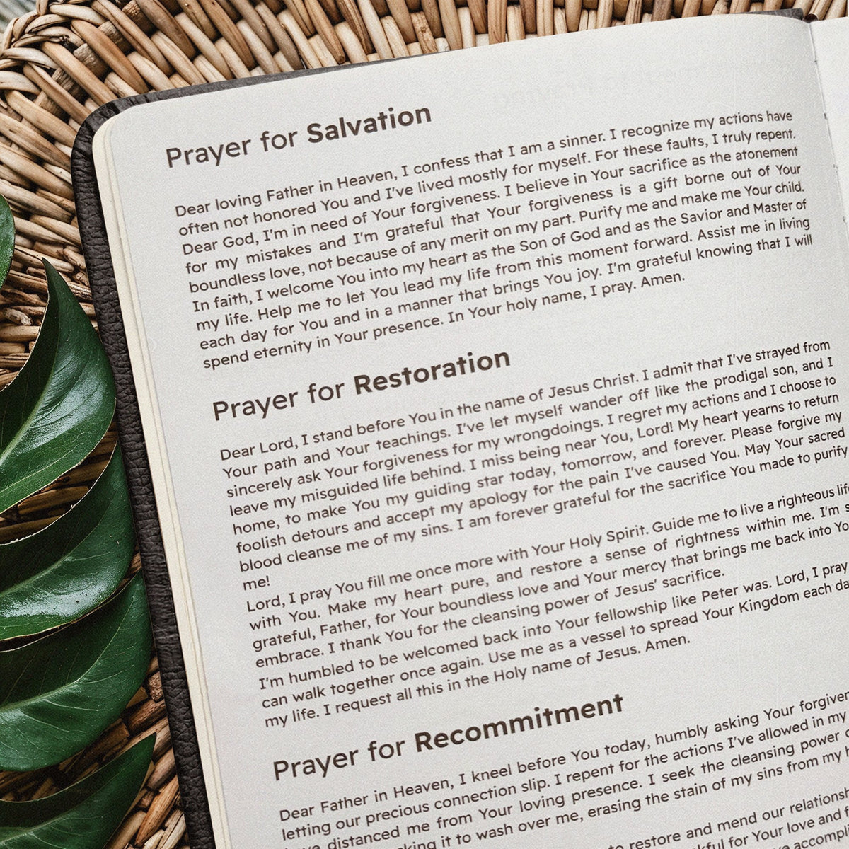 Mighty - Philippians 4:13 Leather Prayer Journal