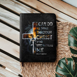 Mighty - Philippians 4:13 Leather Prayer Journal
