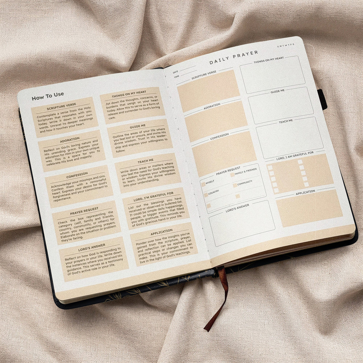 Treasured - Proverbs 3:5 Leather Prayer Journal
