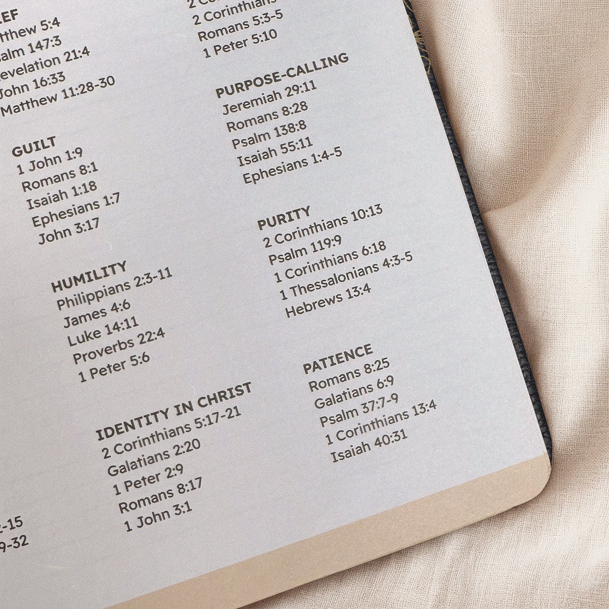 Treasured - Proverbs 3:5 Leather Prayer Journal