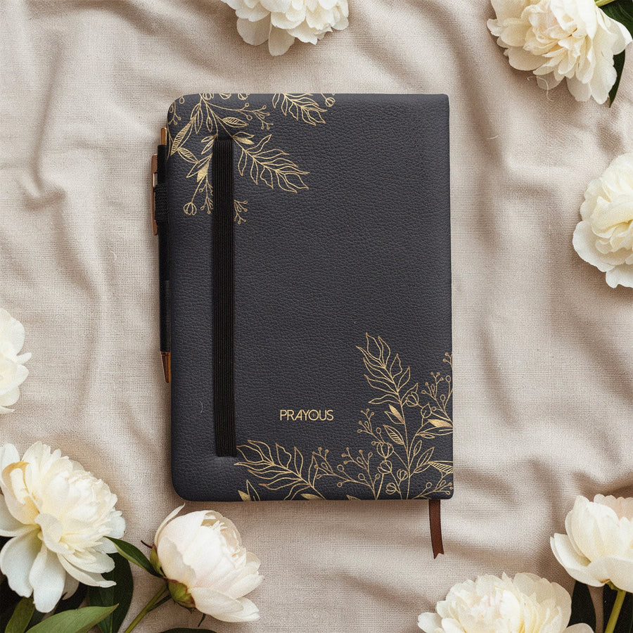 Treasured - Proverbs 3:5 Leather Prayer Journal