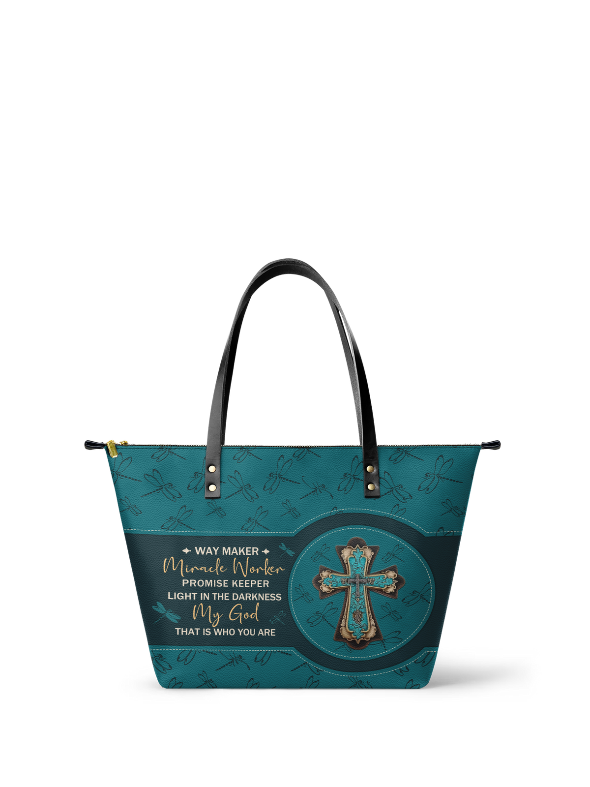 Lighthouse Leather Tote Bag