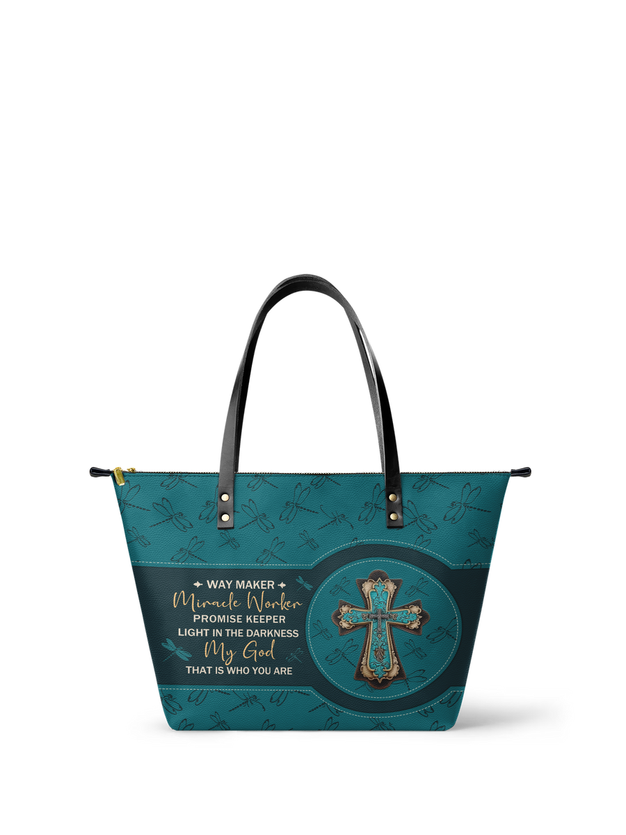 Lighthouse Leather Tote Bag