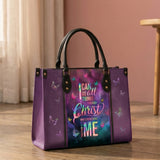 Limitless - Philippians 4:13 Leather Handbag