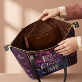 Limitless - Philippians 4:13 Leather Tote Bag